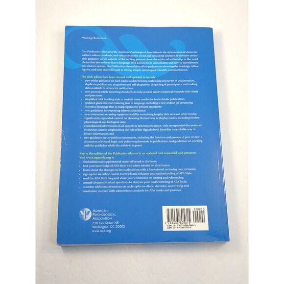 Nursing Book Publication Manual of the American Psychological Association Book - Picture 2 of 12